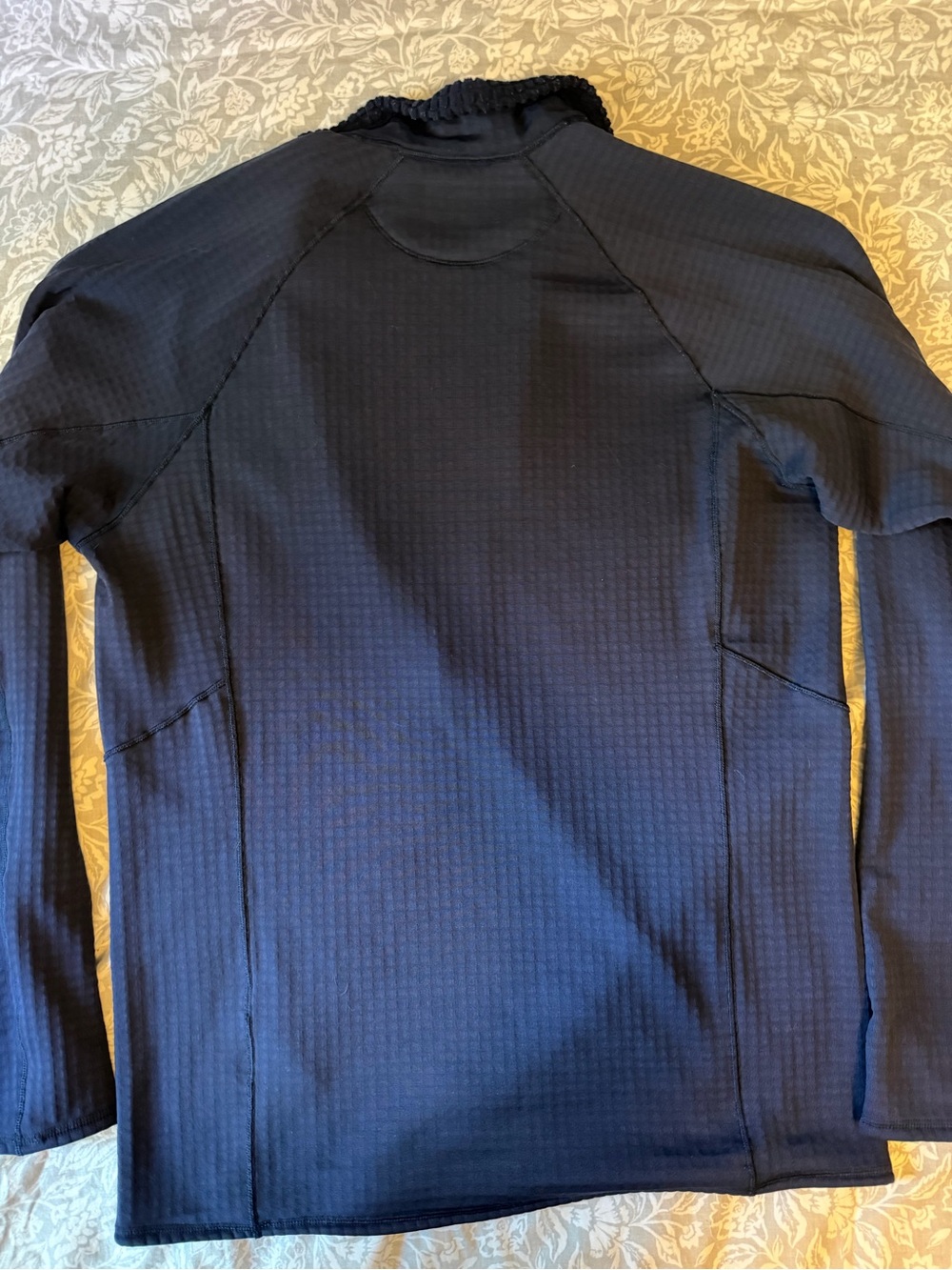 Patagonia Mens R1 Blue Fleece Pullover Half Zip Polartec Power Grid Sz Med - Picture 7 of 11